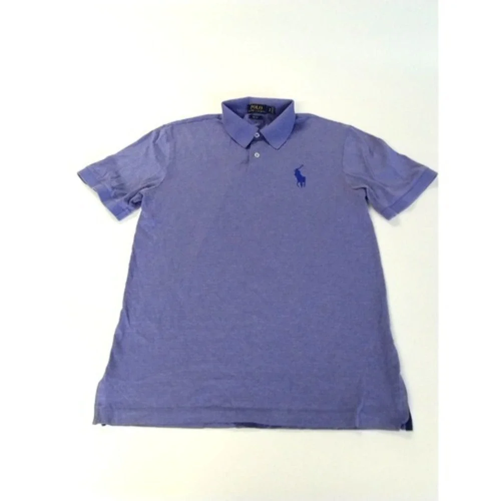 Polo Ralph Lauren Golf Shirt Pro Fit Purple Large Logo Short Sleeve Mens Small